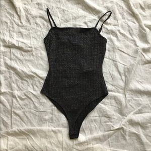 Black sparkly bodysuit size small